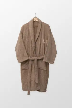 albornoz sin capucha de color piedra